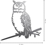 NOAHAMMER Birds Silhouette Yard Decor - Outdoor Metal Rusty Owl Statue Garden Decoration Art - Art Gifts Steel Metal Silhouette Bird on Tree
