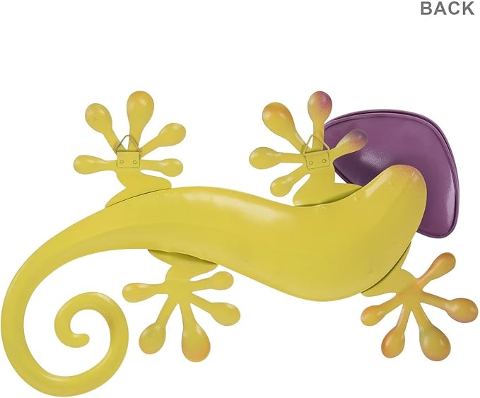 Hobby Lobby Metal Gecko Wall Art, Bouncing Head Design, Spring (Purple)