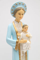 Vittoria Collection 16 Inch Our Lady of La Vang Statue Indoor Outdoor Made in Italy