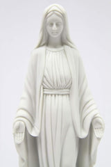 Vittoria Collection 12" Our Lady of Grace Virgin Mary Madonna Blessed Mother Religious Catholic Italian White Statue Sculpture Figurine Figure Made in Italy Indoor Outdoor Garden