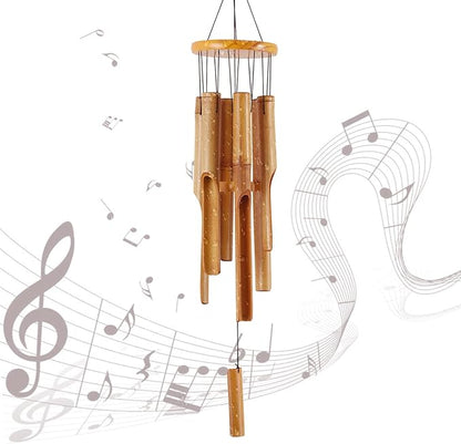Rdutuok 32" Bamboo Wind Chimes Memorial Gifts for mom Handcrafted Wooden Wind Chimes with Melody Deep Tone for Ourdoor & Indoor,Garden, Yark,Patio and Home Déco