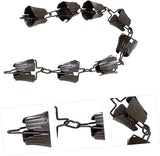 Abaodam 1M Chain for Gutter Decorative Copper Downspout Rain Chain with Unique Flower Design Durable Art Rain Chain for Efficient Rainwater Collection