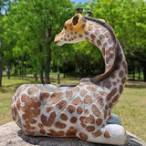 Giraffe Planter Statue for Home Decor - Cute Animal Flower Pot Holder for Indoor Outdoor Garden Balcony - Resin Succulent Planter Gift for Housewarming Birthday Party