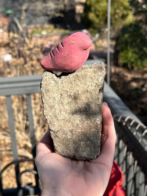 Set of 3 Mini Bird on Rock Garden Statues – Assorted Sizes and Colors, Perfect Gift for Garden Lovers, Gift for Labor Day