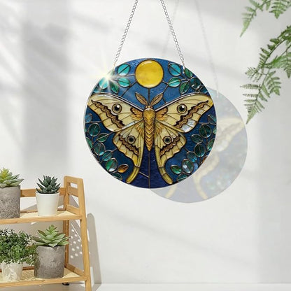 Butterfly Plant Acrylic Suncatcher, Indoor Window Wall Art, Decorative Acrylic Sun Catcher, Housewarming Gift, Butterfly Lover Gift for Birthday Christmas Thanksgiving