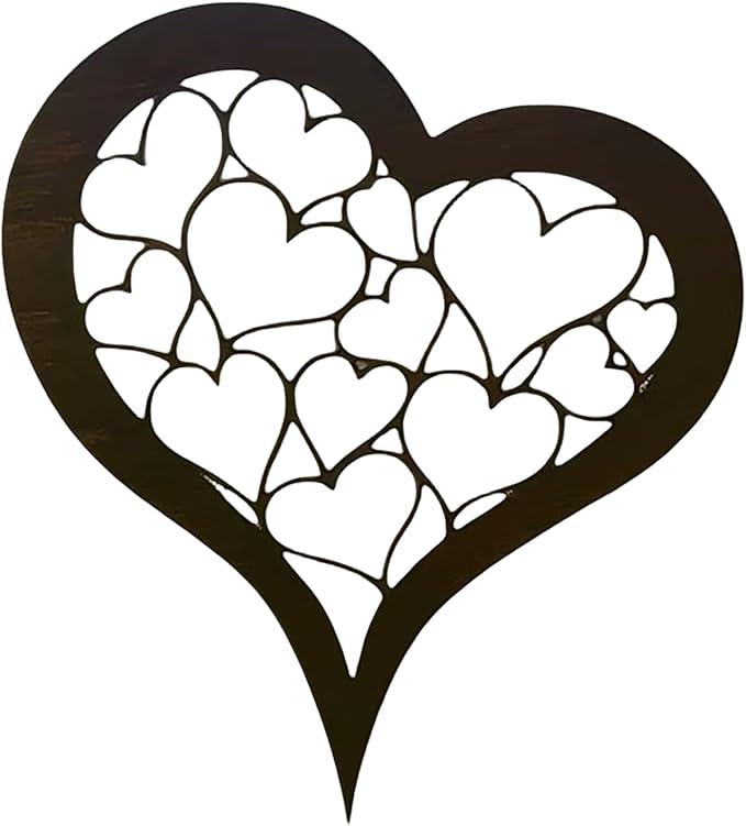 Rusty Stake Heart Statue Tree with Realistic Rusted Heart for Home and Garden Parterre Enhancement Yard Decoration