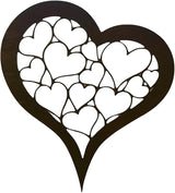Rusty Stake Heart Statue Tree with Realistic Rusted Heart for Home and Garden Parterre Enhancement Yard Decoration