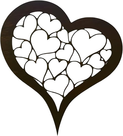 Rusty Stake Heart Statue Tree with Realistic Rusted Heart for Home and Garden Parterre Enhancement Yard Decoration