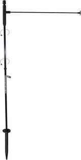 In the Breeze 4583 Pivoting Low-Profile 30 Inches High by 15 Inches Wide Garden Flag Pole, Black