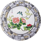 GZHERVICES Garden Stepping Stones for Landscaping Arrangements, Lawn Stepping Stones for Gardens, Outdoor Decorative Accents, Handcrafted Outdoor Lawn Pathway Ornaments(Multi-Colored-B)