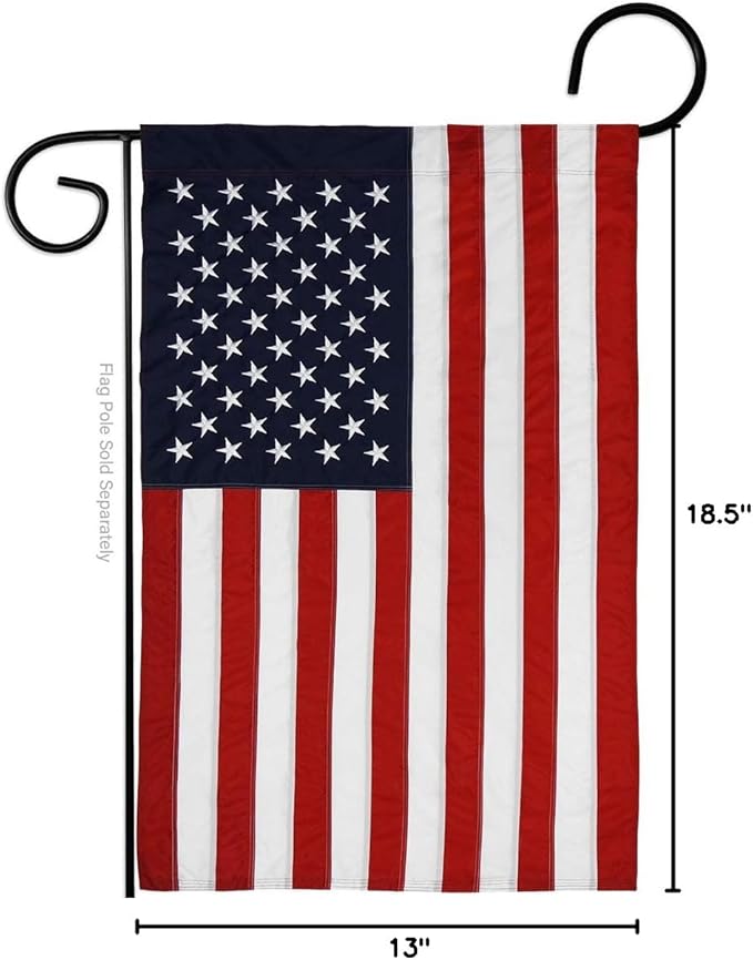 Marine Corps Burlap Garden Flag - Pack Armed Forces USMC Semper Fi United State American Military Veteran Retire Official USA Applique - House Banner Small Yard Gift Double-Sided Made In 13 X 18.5
