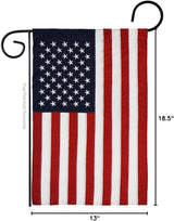 Marine Corps Burlap Garden Flag - Pack Armed Forces USMC Semper Fi United State American Military Veteran Retire Official USA Applique - House Banner Small Yard Gift Double-Sided Made In 13 X 18.5