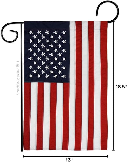 Marine Corps Burlap Garden Flag - Pack Armed Forces USMC Semper Fi United State American Military Veteran Retire Official USA Applique - House Banner Small Yard Gift Double-Sided Made In 13 X 18.5