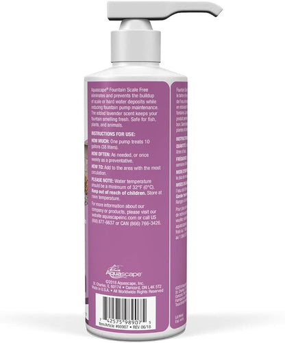 Aquascape 98907 Fountain Scale Free Treatment 250 ml/8.5 oz for Water Feature and Garden
