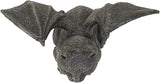 6.75” Faux Stone Gothic Winged Gargoyle Cat Fantasy Garden Charcoal Grey Textured Statue