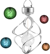 Solar Lights Outdoor Yard Decor Wind Chimes LED Colour Changing Hanging Light for Design Decoration for Garden, Patio, Balcony,Lawn Birthday Gifts for Women Mom Grandma