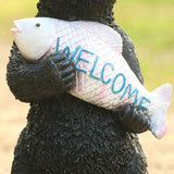 Garden Ornaments Decor Statue Outdoor,Garden Statue Animal Sculpture Garden Statue Ornament, Bear Resin Sculpture Ornament Garden Animal Statue Durable Resin Animal Sculpture Indoor Outdoor,