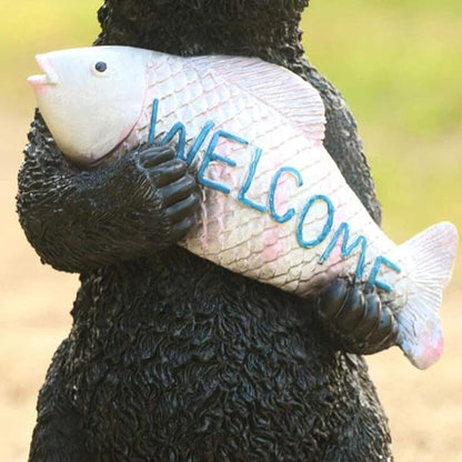 Garden Ornaments Decor Statue Outdoor,Garden Statue Animal Sculpture Garden Statue Ornament, Bear Resin Sculpture Ornament Garden Animal Statue Durable Resin Animal Sculpture Indoor Outdoor,