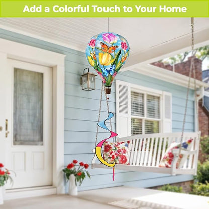 Briarwood Lane Sunshine Butterflies Hot Air Balloon Spinner