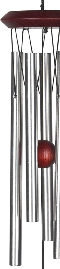 Woodstock Chimes Encore Collection, Chimes of Mercury, 14'' Silver Mercury Wind Chimes for Outdoor, Patio, Home or Garden Décor (DCS14)