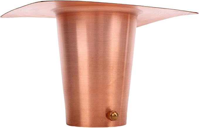 Jiawu Rain Chain Gutter Adapter, Copper Rain Chains for Gutters Easy Installation Pure Copper Construction, Chain Installation Adapter with Brass Fastener for Outdoor Gutters