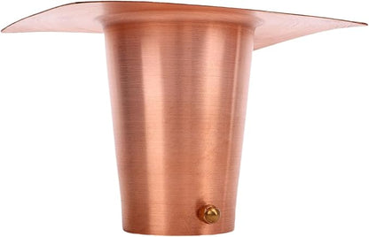 Fabater Rain Chain Gutter Adapter, Copper Rain Chains for Gutters Easy Installation Pure Copper Construction, Chain Installation Adapter with Brass Fastener for Outdoor Gutters