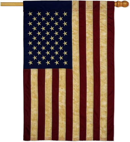 Marine Corps House Flag - Pack Armed Forces USMC Semper Fi United State American Military Veteran Retire Official USA Vintage Applique - Banner Small Garden Yard Gift Double-Sided Made in 28 X 40