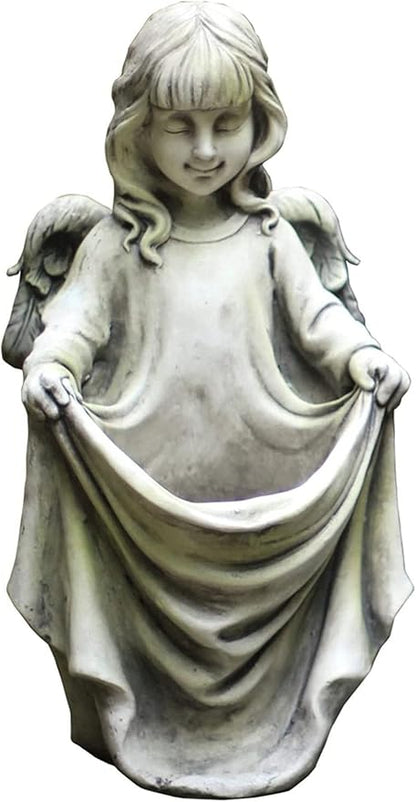 HongLianRiven Sculpture Tabletop Statue Angel Decoration Home Garden Decoration Accessories Courtyard Sculpture Outdoor Statue Gardening Gifts Crafts Figurines Potted Plants
