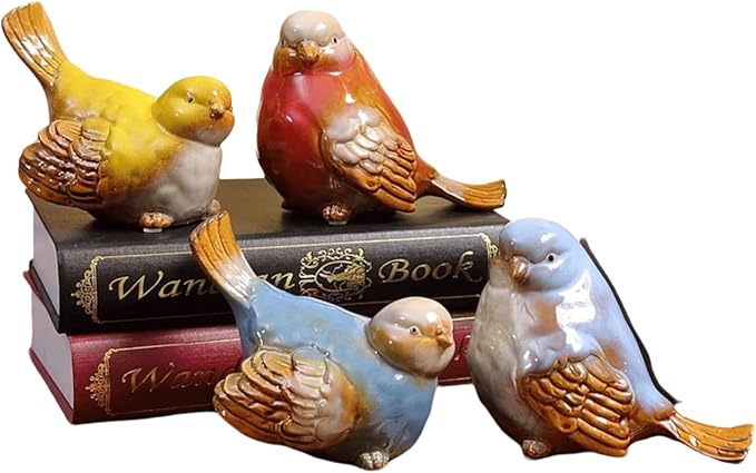 Outdoor Decorations for Yard Colorful Ceramic Outdoor Garden Statue 15x9x12 cm (5.9x3.5x4.7 inches) Garden Decoration & Outdoor Décor Stylish Garden Statues for Outside Whimsical Decor