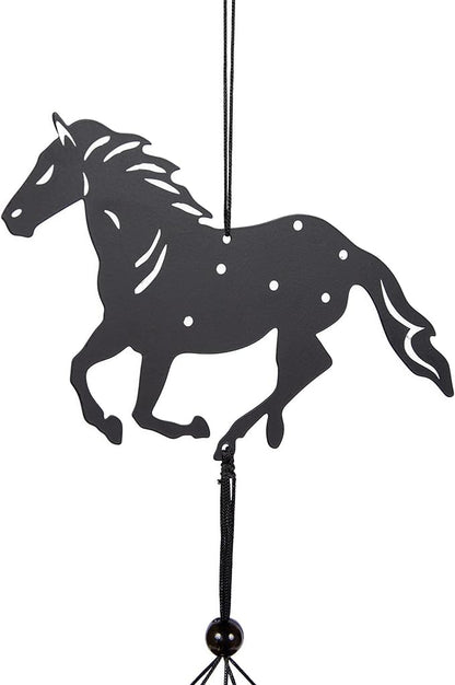 VP Home Wild Horses Wind Chimes for Outside - Harmonic Windchimes with Rustic Design for Gardens, Patios, and Porches - Thoughtful Horse Gifts for Mom, Grandma, and Horse Lovers - 12 x 12 x 84 Inches