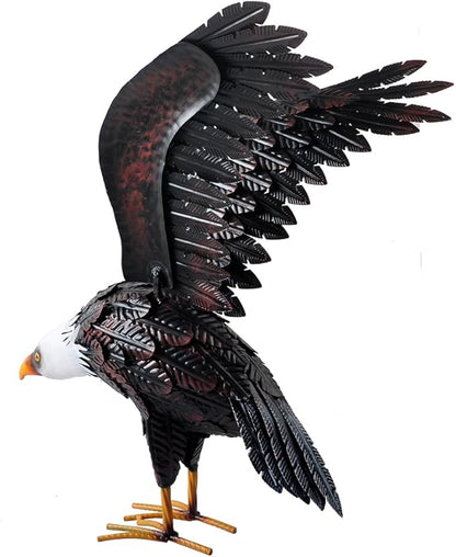 Eagle Statue Animal Sculpture Garden Decoration Metal Yard Art for Yard Outdoor Decoration