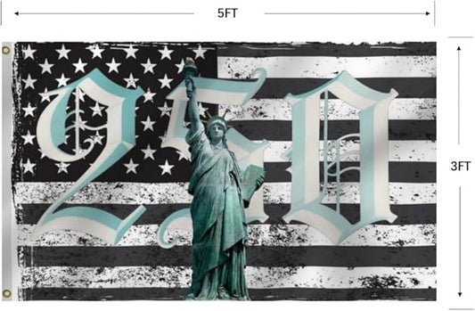 250th Birthday 250 Years 1776 2026 American Flag 3X5Ft, US Statue of Liberty, Double Side Printed Flags, Men Women Banner,Vibrant Colors, Double Stitched with 2 Brass Grommets, Bar Garden Street Decoration, GYM, Office Decor,Indoor Outdoor Use,Gifts. (...