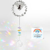 Rngmsi Dog Memorial Gifts for Loss of Dog, Pet Memorial Crystal Suncatcher Gifts, Loss of Doggie Bereavement Passing Away Sympathy Windows Hanging Remembrance Ornaments