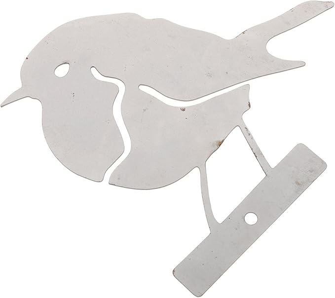 POPETPOP Metal Yard Ornament Rustic Design for Garden Outdoor Decorative Bird Sculpture