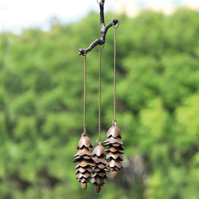 SPI Home Triple Pinecone Wind Chime