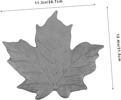 Totority 1.35kg Stepping Stone Maple Decor Iron Lawn Ornament for Garden Pathway Lightweight Portable Design for Outdoor Landscaping and Home Decoration
