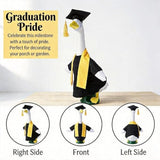 Graduation Porch Goose Outfits Academic Gown and Graduation Cap Costume Scarf for 23 Inch Cement Statue Outdoor Garden Patio Yard Lawn Art Decoration
