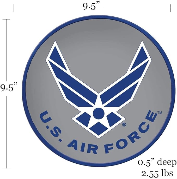 Spoontiques - Garden Décor - U.S. Air Force Stepping Stone - Decorative Stone for Garden