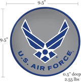 Spoontiques - Garden Décor - U.S. Air Force Stepping Stone - Decorative Stone for Garden