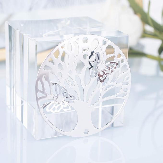 LONGSHENG - SINCE 2001 - 10pcs Silver Tree of Life Hanging Suncatcher DIY Metal Parts Hand-Crafts Pendant Ornament Drop