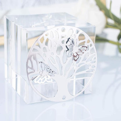LONGSHENG - SINCE 2001 - 10pcs Silver Tree of Life Hanging Suncatcher DIY Metal Parts Hand-Crafts Pendant Ornament Drop