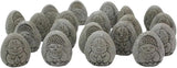 predolo 20Pcs Resin Stone Buddha Relief Statue Garden Decoration for Corridor, Study