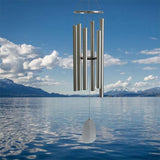 Woodstock Chimes Signature Collection, Bells of Paradise, Silver 68", Decor Designs Wind Chimes for Outdoor, Patio, Home or Garden Décor (BPS68)