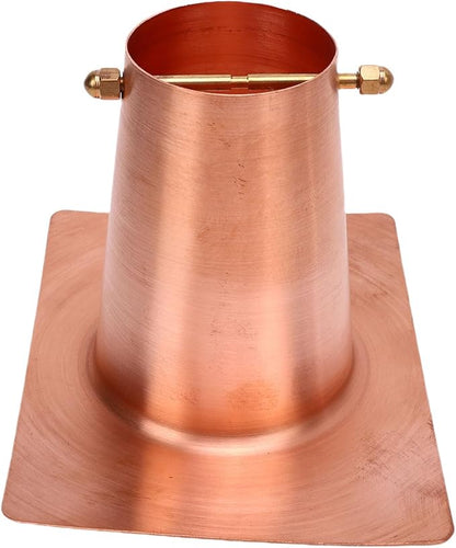 Fabater Rain Chain Gutter Adapter, Copper Rain Chains for Gutters Easy Installation Pure Copper Construction, Chain Installation Adapter with Brass Fastener for Outdoor Gutters