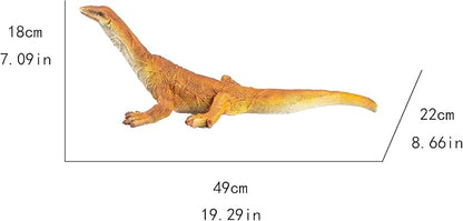 Outdoor Resin Lizard Garden Statue, Brown, 23.23 x 11 x 10.24 inches Large Outdoor Resin Reptile Models Tropical Lizard Yard Art