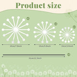 3Pcs Raw Dandelion Creativity Iron Art with Flower Stems Dandelions Garden Stake Metal Flower Pots Lawn Decor for Parents Gift Wedding Outdoor Furniture Home Yard Farm Courtyard Decoration