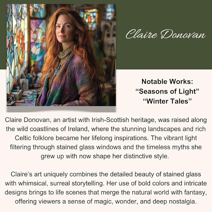 Snowflake Christmas Stained Glass Window Hanging by Clare Donovan Suncatcher, Home Decor Suncatcher Stained Glass Christmas Halloween Mother's Day
