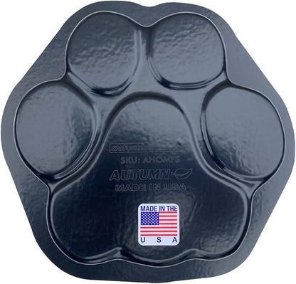 AUTUMN Paw Print Stepping Stone Mold, Concrete Cement Mold for Non-Slip Garden Decor, 7 in
