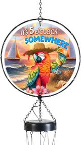 Briarwood Lane Sunset Parrot Illuminated Wind Chime