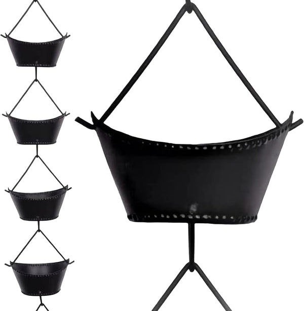 RainChains Pacific Boat Cup Rain Chain 8.5ft Iron Heavy Rain Chains for Gutters Premium Decorative